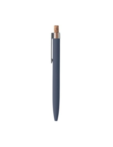 BERGAMO + Stylo en aluminium recyclé Couleurs : bleu personnalisable avec votre logo