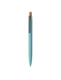 BERGAMO + Stylo en aluminium recyclé Couleurs : bleu bébé personnalisable avec votre logo