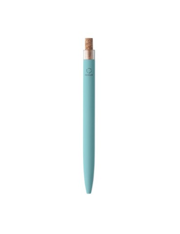 BERGAMO + Stylo en aluminium recyclé Couleurs : bleu bébé cadeau collaborateur premium