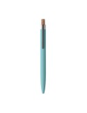 BERGAMO + Stylo en aluminium recyclé Couleurs : bleu bébé marquage laser ultra précis