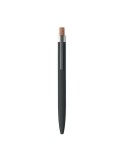 BERGAMO + Stylo en aluminium recyclé Couleurs : noir personnalisable avec votre logo