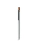 BERGAMO + Stylo en aluminium recyclé Couleurs : argenté mat marquage laser ultra précis