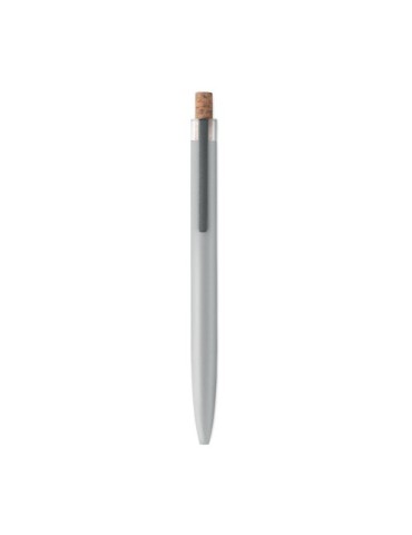 BERGAMO + Stylo en aluminium recyclé Couleurs : argenté mat marquage couleur éclatante