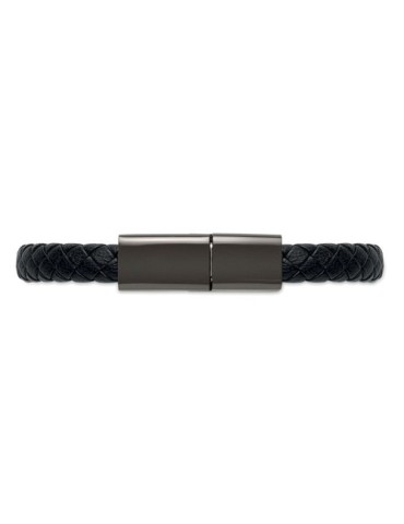 FAULETI CHARGE Câble bracelet tressé type C Couleurs : noir cadeau entreprise pas cher