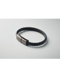 FAULETI CHARGE Câble bracelet tressé type C Couleurs : noir impression haute définition