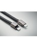 FAULETI CHARGE Câble bracelet tressé type C Couleurs : noir marquage laser ultra précis