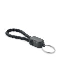 FAULETI LOOP Câble porte-clés de type C Couleurs : noir personnalisable avec votre logo