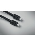 FAULETI LOOP Câble porte-clés de type C Couleurs : noir marquage laser ultra précis