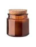 VALO Bougie en cire végétale 70 gr Matières : verre Couleurs : marron cadeau entreprise pas cher