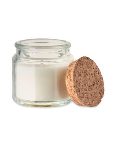VALO Bougie en cire végétale 70 gr Matières : verre Couleurs : beige cadeau client original