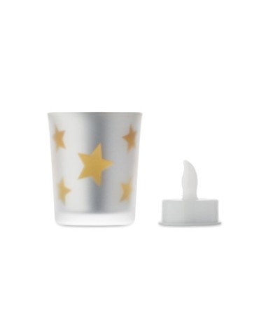 LANDLE Bougie LED Matières : verre Couleurs : doré accessoire événementiel unique