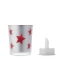 LANDLE Bougie LED Matières : verre Couleurs : rouge marquage laser ultra précis