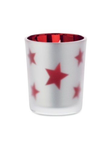LANDLE Bougie LED Matières : verre Couleurs : rouge goodies personnalisé en stock