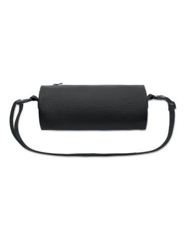 BRENNA SMALL Sac de sport en 300D RPET Couleurs : noir marquage laser ultra précis