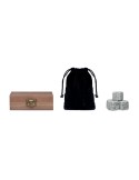 ABERDEEN Set 9 glaçons en pierre Couleurs : bois personnalisable avec votre logo
