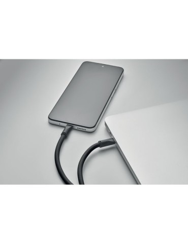 COCHARGE Cordon de charge 60W Matières : PET Couleurs : noir cadeau collaborateur premium