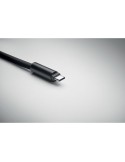 COCHARGE Cordon de charge 60W Matières : PET Couleurs : noir goodies publicitaire durable