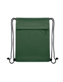 BANGKOK BAG Sac à cordon en 600D RPET Couleurs : vert foncé goodies entreprise design