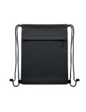 BANGKOK BAG Sac à cordon en 600D RPET Couleurs : noir cadeau collaborateur premium