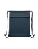 BANGKOK BAG Sac à cordon en 600D RPET Couleurs : bleu accessoire événementiel unique