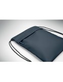 BANGKOK BAG Sac à cordon en 600D RPET Couleurs : bleu cadeau affaires élégant