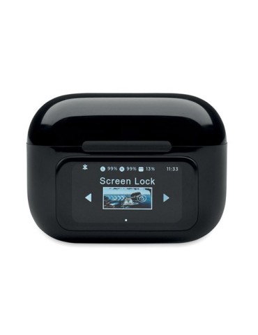 SILENCIO Ecouteurs TWS en ABS Couleurs : noir cadeau entreprise pas cher