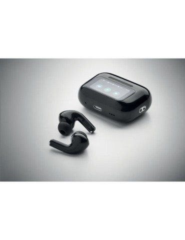 SILENCIO Ecouteurs TWS en ABS Couleurs : noir goodies entreprise design