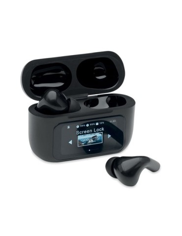SILENCIO Ecouteurs TWS en ABS Couleurs : noir cadeau client original