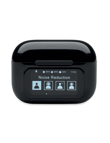 SILENCIO Ecouteurs TWS en ABS Couleurs : noir goodies personnalisé en stock
