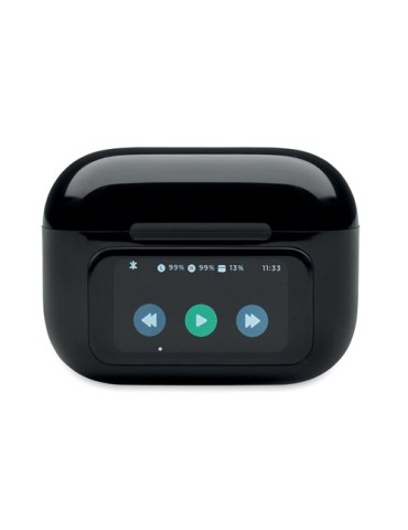 SILENCIO Ecouteurs TWS en ABS Couleurs : noir personnalisation sur mesure