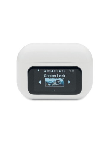 SILENCIO Ecouteurs TWS en ABS Couleurs : blanc marquage laser ultra précis