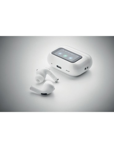 SILENCIO Ecouteurs TWS en ABS Couleurs : blanc objet promotionnel éco-responsable