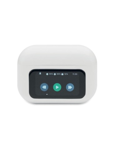 SILENCIO Ecouteurs TWS en ABS Couleurs : blanc objet publicitaire robuste