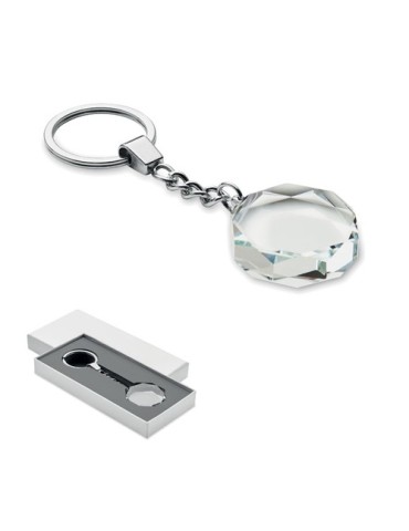 ROUNDWARD Porte-clés rond en verre