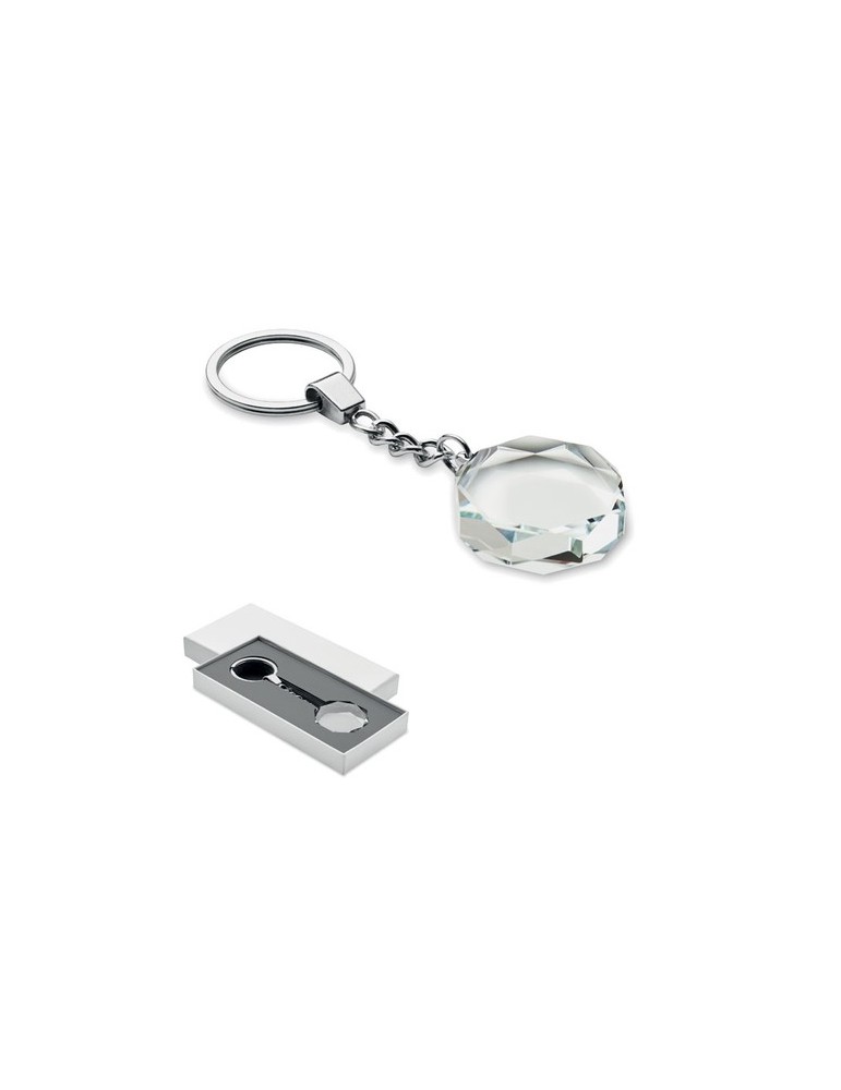 ROUNDWARD Porte-clés rond en verre