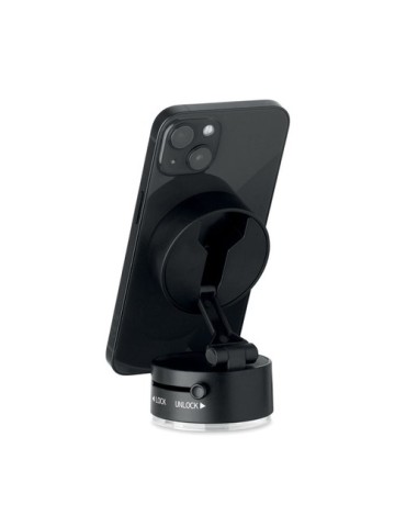 MAGPHONE Support magnétique téléphone Matières : ABS Couleurs : noir objet promotionnel éco-responsable