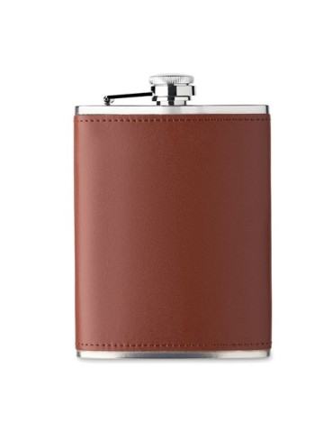 SLIMMY Flasque 200 ml Couleurs : marron cadeau entreprise pas cher