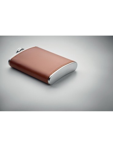 SLIMMY Flasque 200 ml Couleurs : marron marquage laser ultra précis