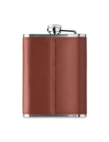 SLIMMY Flasque 200 ml Couleurs : marron impression logo haute qualité