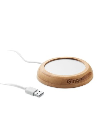 MUGLET Chauffe-tasse en bambou Couleurs : bois goodies publicitaire événementiel