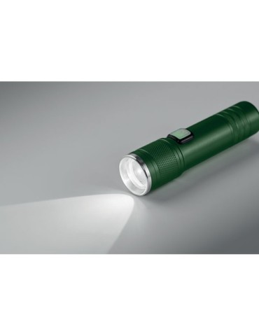 FLASHRA Lampe torche COB rechargeable Couleurs : vert foncé goodies publicitaire durable