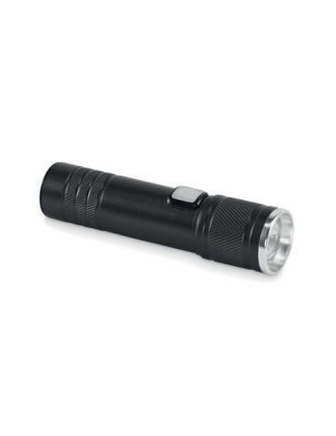 FLASHRA Lampe torche COB rechargeable Couleurs : noir impression haute définition