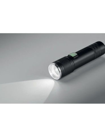 FLASHRA Lampe torche COB rechargeable Couleurs : noir cadeau client original