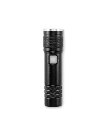 FLASHRA Lampe torche COB rechargeable Couleurs : noir cadeau affaires élégant