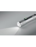 FLASHRA Lampe torche COB rechargeable Couleurs : argenté mat personnalisable avec votre logo