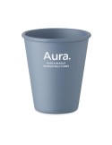 CUPFUL Gobelet en PLA simple paroi Couleurs : bleu pétrole impression haute définition