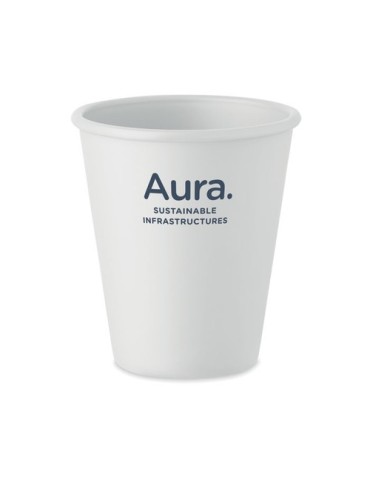 CUPFUL Gobelet en PLA simple paroi Couleurs : blanc objet promotionnel éco-responsable