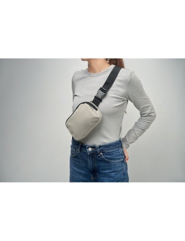 KOROVIN WAIST Sac banane en polyester 210D Couleurs : blanc cassé cadeau collaborateur premium