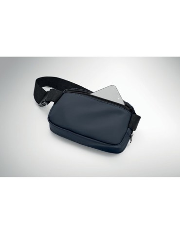 KOROVIN WAIST Sac banane en polyester 210D Couleurs : bleu marine personnalisable avec votre logo