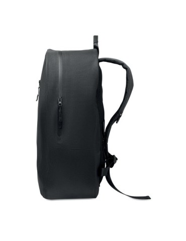 BRENNA Sac à dos ordinateur 300D RPET Couleurs : noir cadeau entreprise pas cher